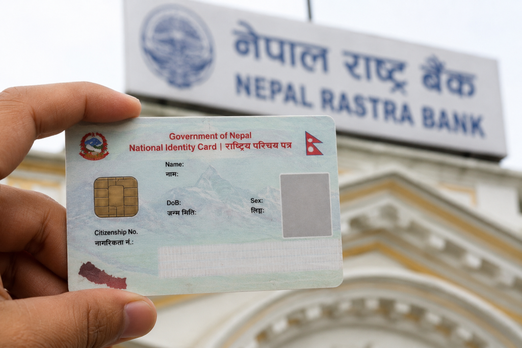 राष्ट्रिय परिचयपत्र र बैंक खातासम्बन्धी विवरण अद्यावधिकको प्रतीकात्मक तस्बिर