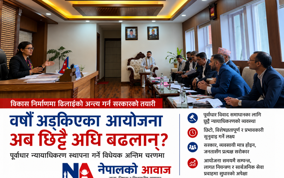 वर्षौँदेखि अड्किएका विकास आयोजना अब छिट्टै अघि बढ्लान्? सरकार ल्याउँदैछ ‘पूर्वाधार न्यायाधिकरण’