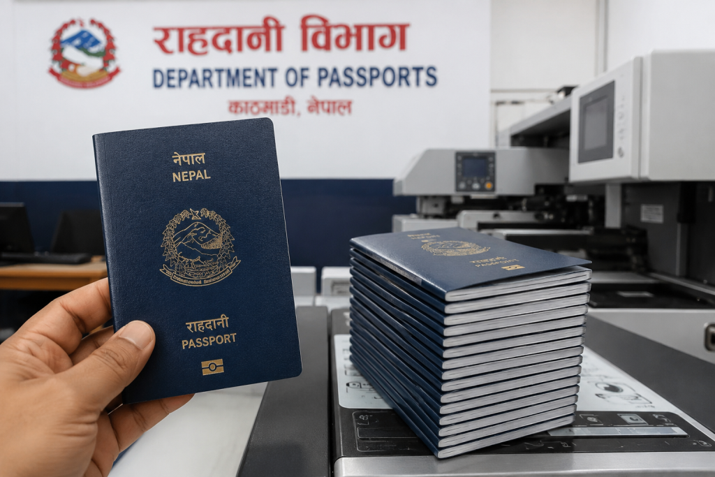 नेपालको ई–पासपोर्ट उत्पादन र राहदानी विभाग