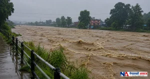 कैलालीका साना नदीमा आकस्मिक बाढीको जोखिम, सतर्क रहन आग्रह