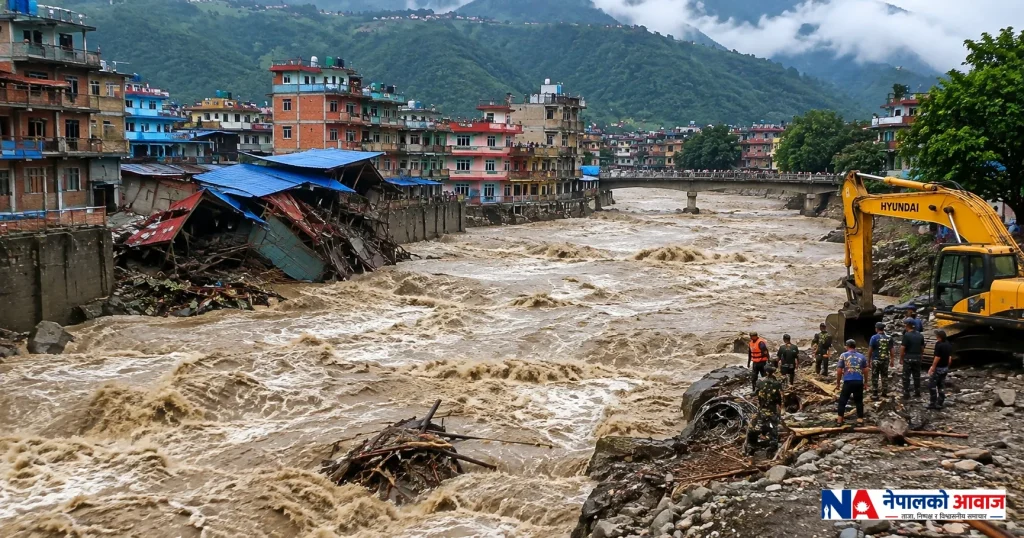 भोटेकोशी बाढीपछि सरकारको सक्रियता तीव्र, उद्धार र राहतमा सबै संयन्त्र परिचालन