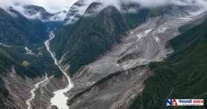 भोटेकोशी बाढीपछि फेरि अर्को जोखिम : ल्हेन्दे खोलामाथि विशाल ताल, २० लाख घनमिटर पानी जम्मा