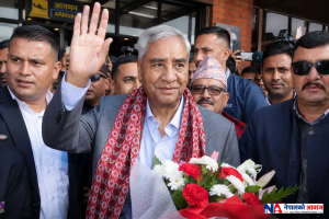 पूर्वप्रधानमन्त्री शेरबहादुर देउवा नेपाल फर्किए