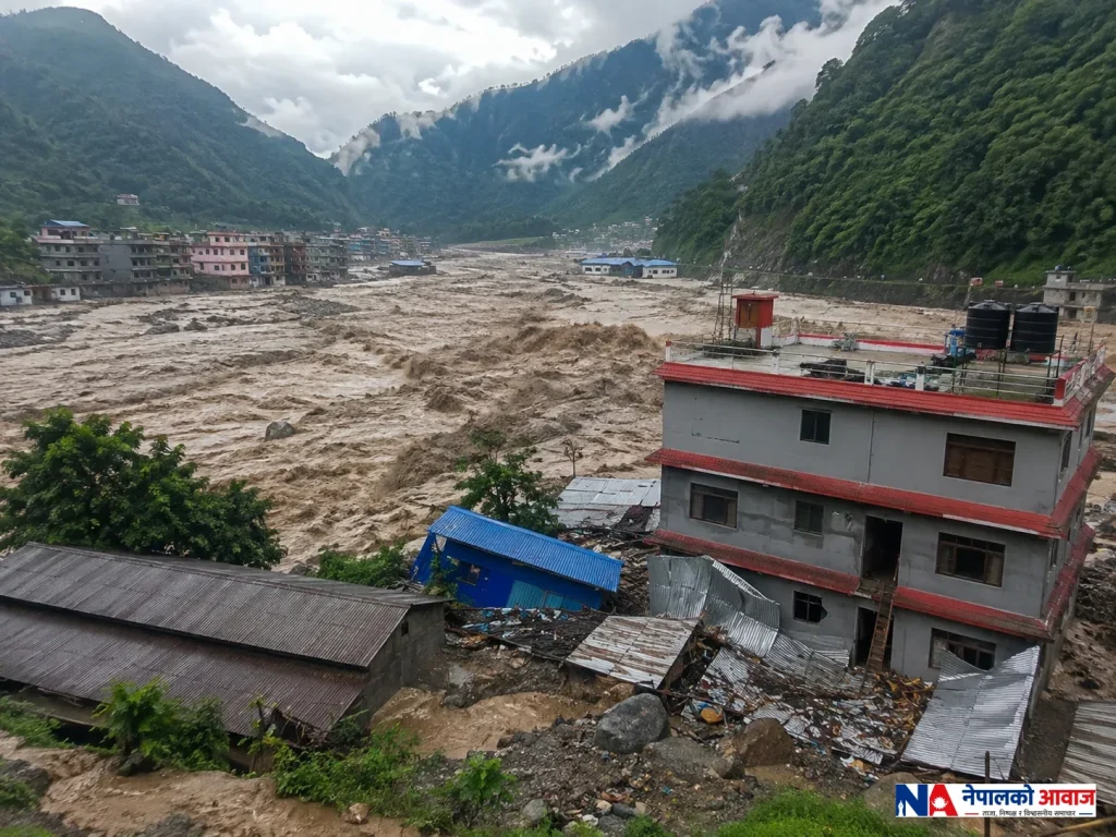 रसुवामा भीषण बाढी, तटीय क्षेत्रमा उच्च सतर्कता