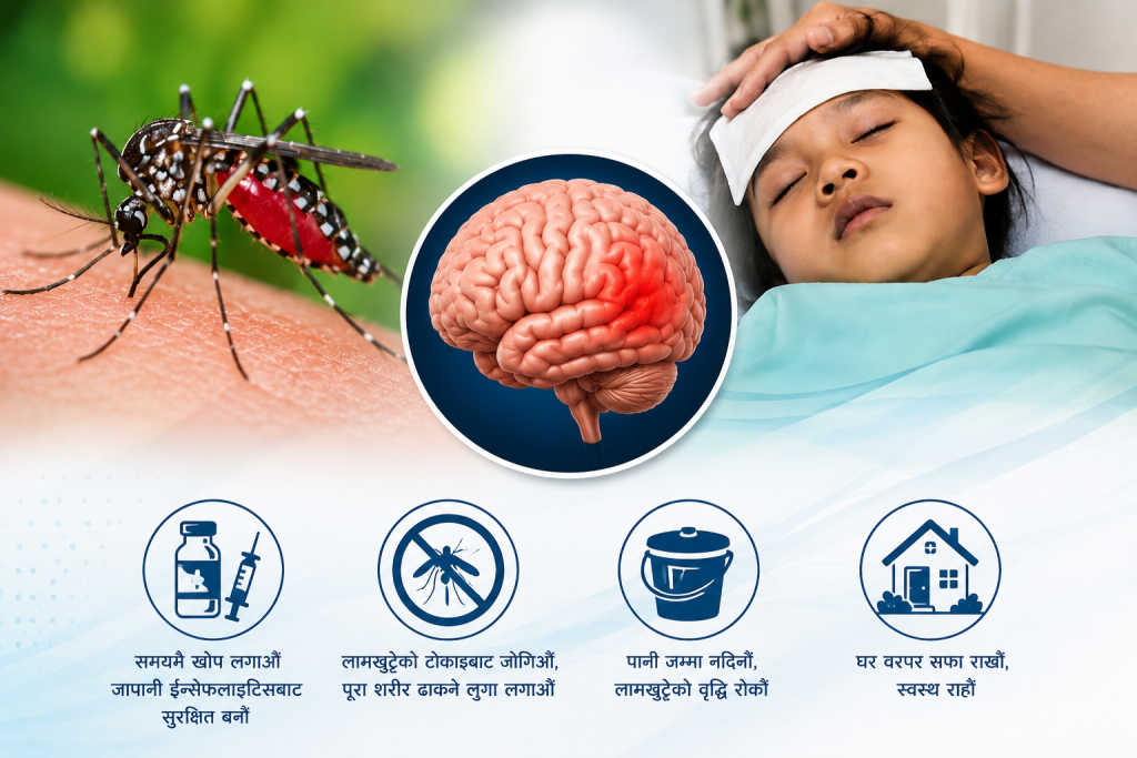 नेपालमा जापानी इन्सेफलाइटिस संक्रमण र लामखुट्टे नियन्त्रण