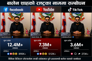 राष्ट्रका नाममा सम्बोधन गर्दै प्रधानमन्त्री बालेन शाह