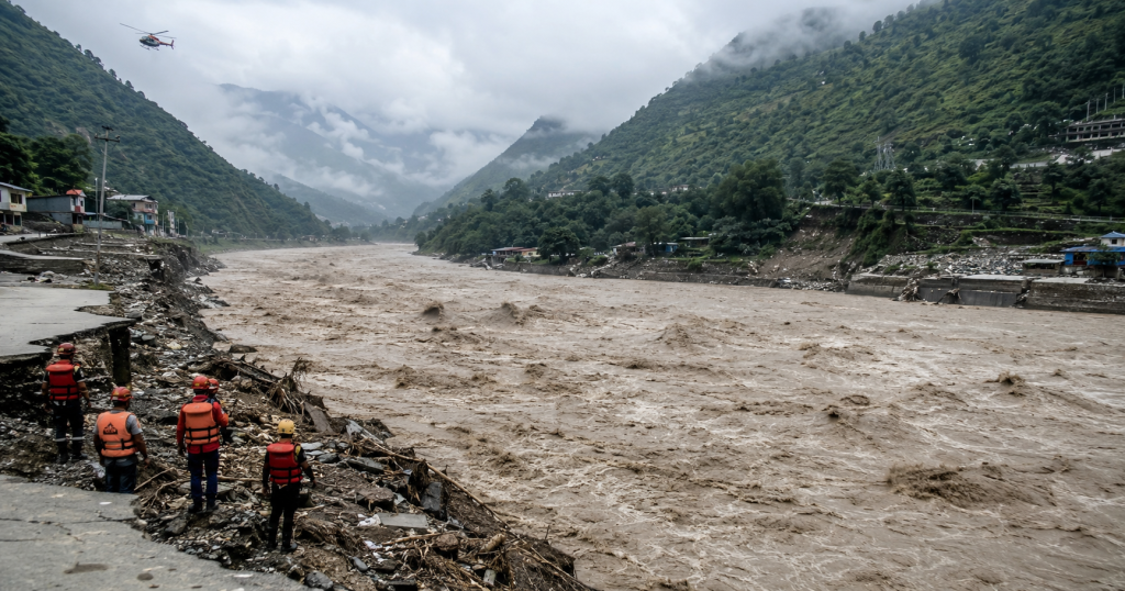 भोटेकोशी नदीमा आएको बाढी र उद्धार व्यवस्थापनमा जुटेका सरकारी निकाय