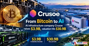 Bitcoin बाट AI सम्म: Crusoe को मूल्यांकन $30.9 अर्ब, एकैपटक उठायो $3.9 अर्ब