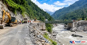 दशैंअघि गल्छी–स्याफ्रुबेँसी सडक खुलाउने तयारी, बाढीले क्षति पुर्‍याएका खण्डमा तीव्र गतिमा काम