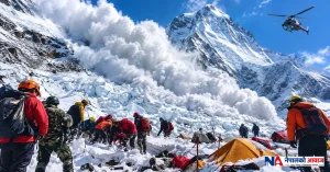 मनाङको हिमलुङ हिमालमा भीषण हिमपहिरो : १५ नेपालीको मृत्यु, एक अझै बेपत्ता