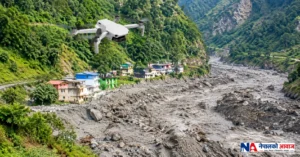बुढीगण्डकीमा बाढीको कारण पत्ता लगाउन ड्रोनसहित भूगर्भविद्को टोली परिचालन